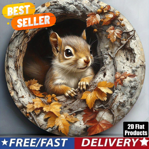 Squirrel garden plaque - squirrel,