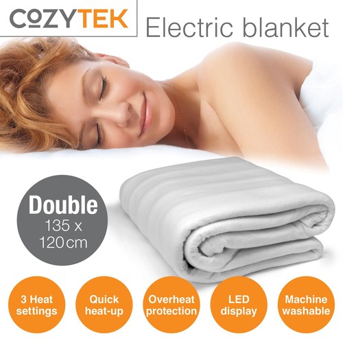 Electric blanket double heated - double,