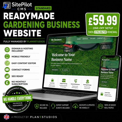 Gardening business website - gardening,