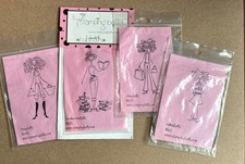 4x Stamping Bella unmounted rubber stamps
