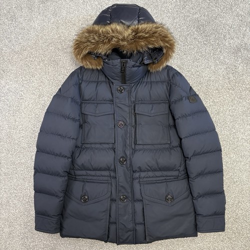 Moncler augert navy fur hood - moncler,