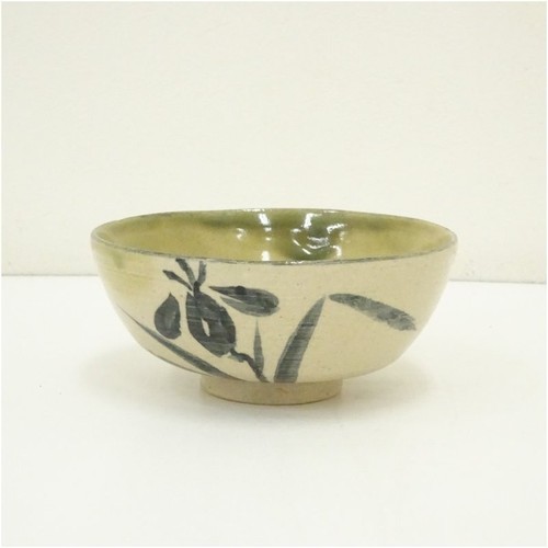 Japanese iris design - japanese, chawan