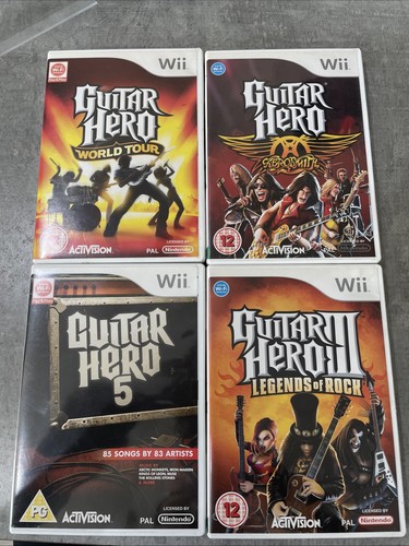 Nintendo wii guitar - guitar, hero