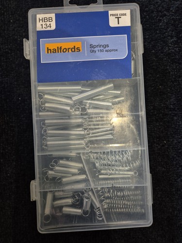 Halfords 150 assorted springs - assorted,
