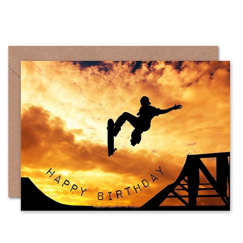 Happy birthday skateboard ramp - birthday,