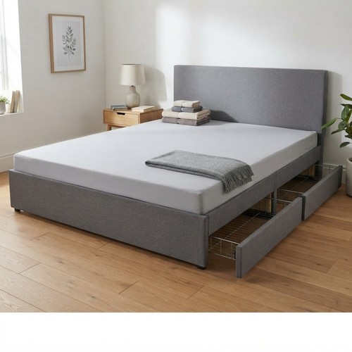 Modern grey linen fabric - modern,