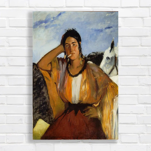 Pensive native american woman - pensive,