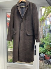 Men Wool Blend Overcoat