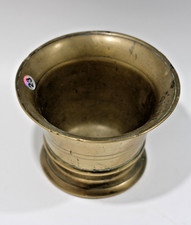 Vintage brass mortar 9cm - vintage,