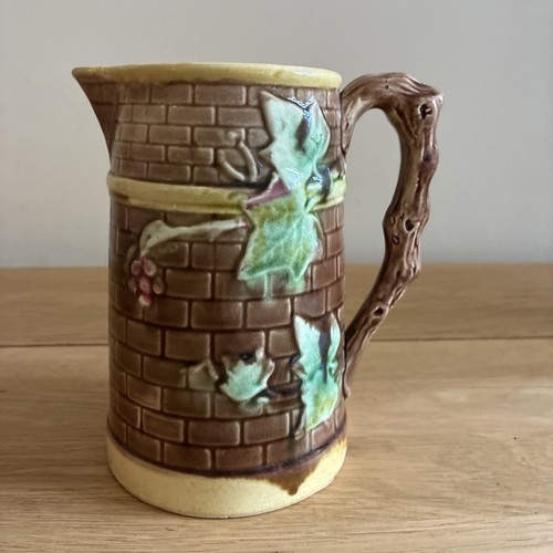 Antique french majolica ivy - french,