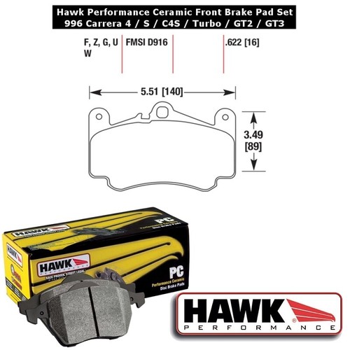 Hawk performance ceramic - performance, front
