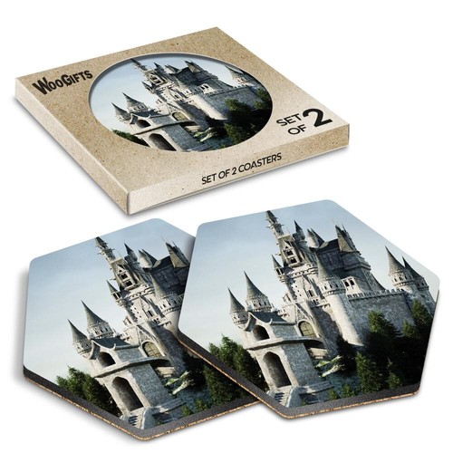 Hexagon mdf coaster - mdf,
