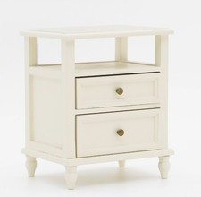 1:6 Dollhouse Bedroom Furniture Miniature Wood Bed Frame Cabinet Dressing Table