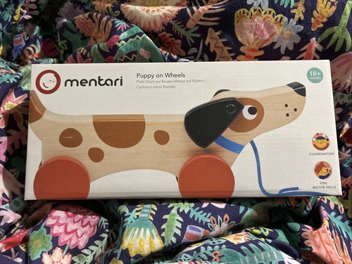 Mentari puppy wheels wooden - mentari,