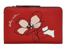 RADLEY RED LEATHER BIFOLD PURSE WALLET NEW!!!