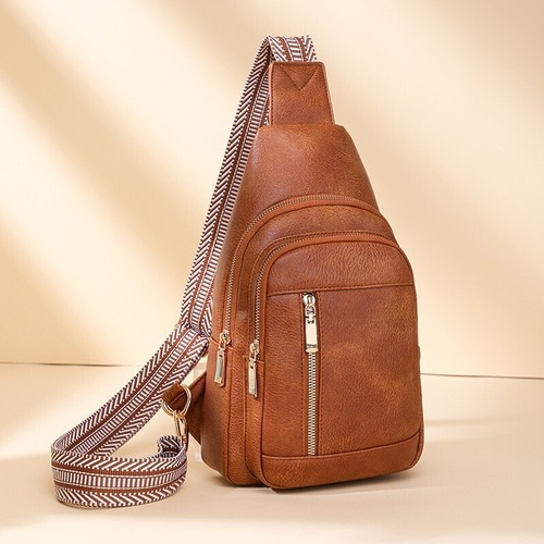 Leather sling bag - pu, for