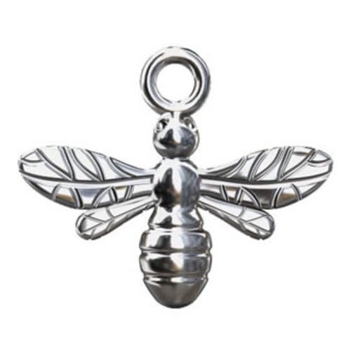 Sterling silver honey - silver, bee