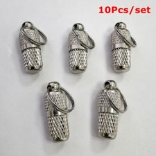 10Pcs Anti Lost Dog Cat Name Address Label Tag Barrel Storage Tube Pet ID Tags