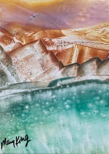 Original aceo painting mary - aceo, by