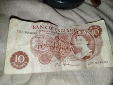 Bank england ten shilling - england,