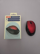 Logik Wireless Mouse 5 buttons with wheel.  Red Mice - boxed 