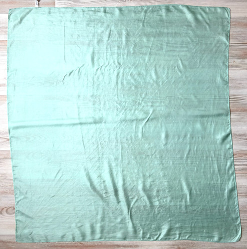 Vintage solid mint green - mint, silk