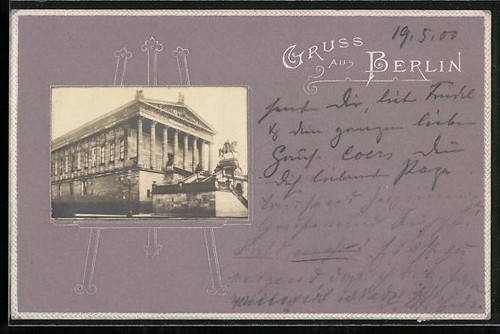 Postcard berlin old - of, berlin,