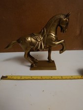 Brass Prancing Horse Statue Tang style
