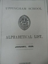 NAMED SCHOOL LIST UPINGHAM