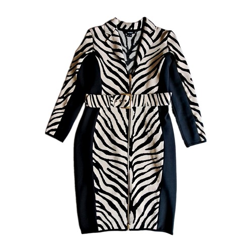 Karen millen zebra print zip - karen,