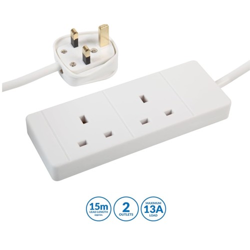Pro elec gang extension lead - 2,