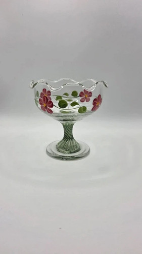 Vintage hand painted twisted