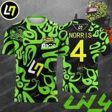 McLaren F1 Driver Lando Norris 4 Quick Drying Beathable T Shirt - Brand New