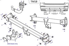 Towtrust Fixed Flange Towbar