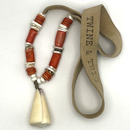 Twine twig leather suede - twig,
