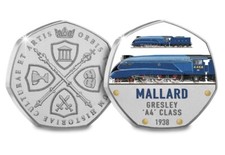 The Mallard Train 50p Shaped Commemorative Coin