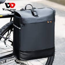 WEST BIKING Bike Bicycle Rear Seat Single Pannier Bag Trunk Bag 30L Waterproof