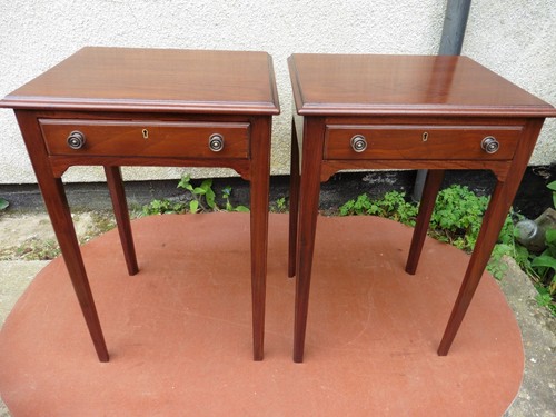 Pair stag minstrel mahogany - of,