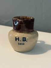 Antique Whiskey Miniature Water Jug H.B. ￼1902