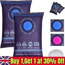 2Pcs Reusable Dehumidifier Bag