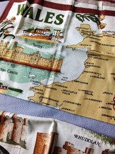 Vintage Tea Towel Welsh Wales