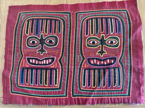 Mola kuna hand sewn textile - kuna,