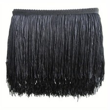 76 cm long black fringing