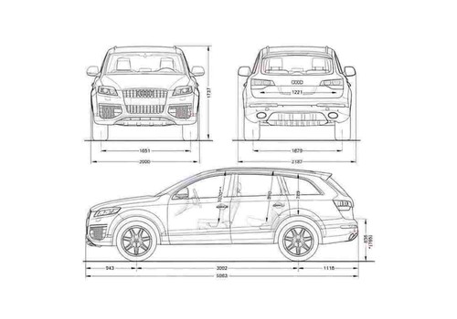 Photo blueprint audi v12 - blueprint,