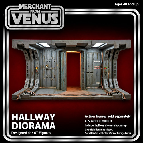 Sci hallway diorama - sci-fi,