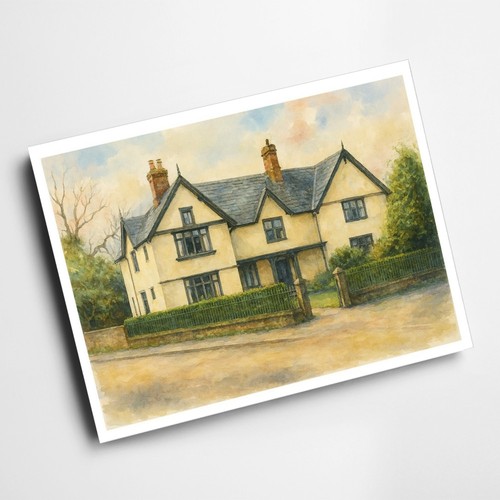 Print the manor - print, house