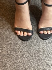 Mini Mouse Black Ankle Strap Party/evening Sandals New