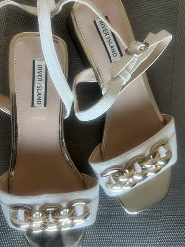 River island sandals - river, white