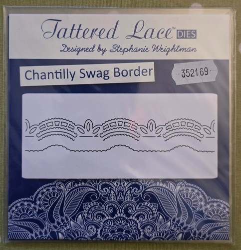Tattered lace chantilly swag - tattered,
