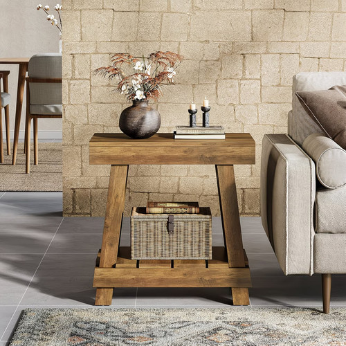 Rustic farmhouse end - rustic, table